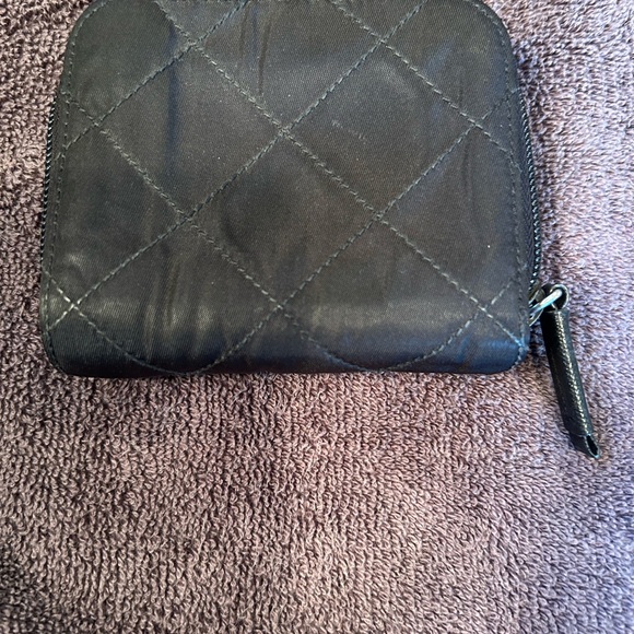 PRADA Nylon 🖤Black Quilted Zip Around Wallet 💯% Authentic - Picture 2 of 10